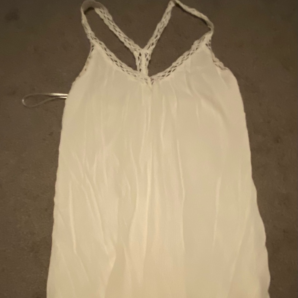 WHITE LULUS MIDI DRESS